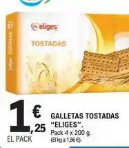 E.Leclerc Eliges - galletas tostadas oferta