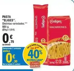 E.Leclerc Eliges - pasta oferta
