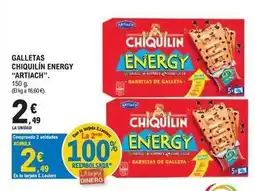 E.Leclerc Artiach - galletas chiquilin energy oferta