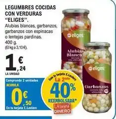 E.Leclerc Eliges - legumbres cocidas con verduras oferta