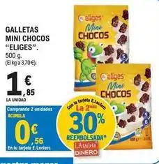 E.Leclerc Eliges - galletas mini chocos oferta