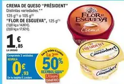 E.Leclerc Président - crema de queso oferta
