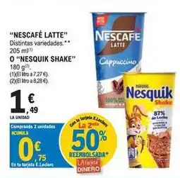 E.Leclerc Nescafé/nesquik - latte, shake oferta