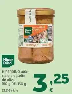 HiperDino Hiperdino - atún claro en aceite de oliva oferta