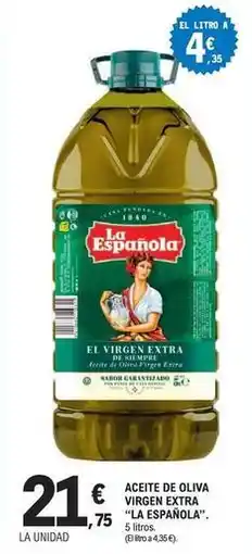 E.Leclerc La española - aceite de oliva virgen extra oferta