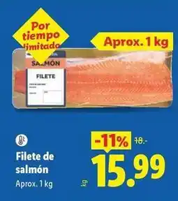 Lidl Filete de salmon oferta