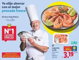 Lidl Langostino cocido oferta