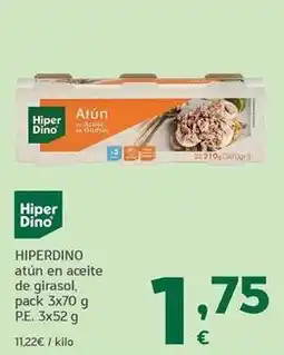 HiperDino Hiperdino - atún en aceite de girasol oferta