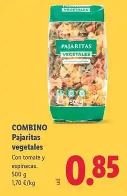Lidl Combino - pajaritas vegetales oferta