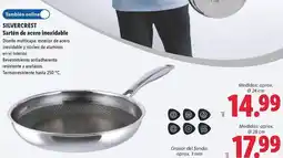 Lidl Silvercrest - sartén de acero inoxidable oferta