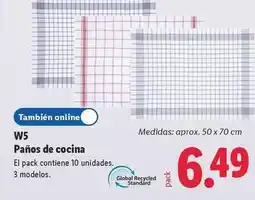 Lidl W5 - panos de cocina oferta
