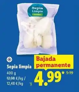 Lidl Sepia limpia oferta