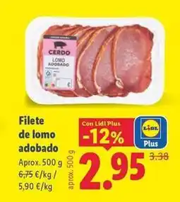 Lidl Filete de lomo adobado oferta