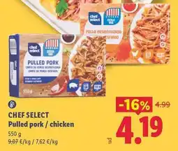 Lidl Chef select - pulled pork / chicken oferta