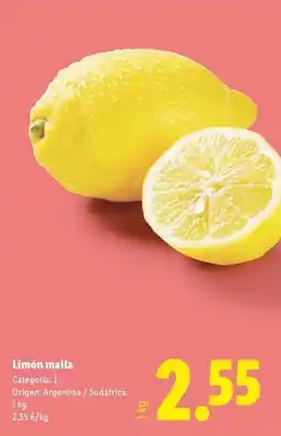 Lidl Limón malla oferta