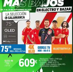 E.Leclerc Tcl - qled 4k 75p7k oferta