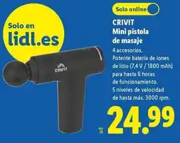 Lidl Crivit - mini pistola de masaje oferta