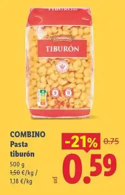 Lidl Combino - pasta tiburón oferta