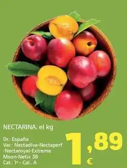 HiperDino España - nectarina oferta