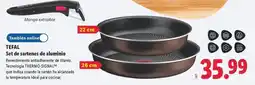 Lidl Tefal - set de sartenes de aluminio oferta