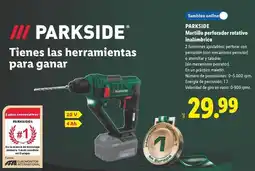 Lidl Parkside - martillo perforador rotativo inalámbrico oferta