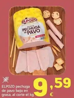 HiperDino Elpozo - pechuga de pavo bajo en grasa oferta