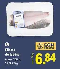 Lidl Filetes de lubina oferta