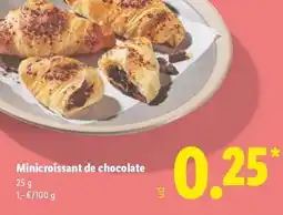 Lidl Minicroissant de chocolate oferta