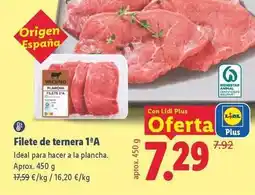 Lidl Filete de ternera oferta