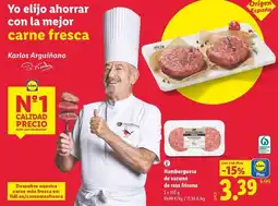 Lidl Hamburguesa de vacuno de zac fritera oferta