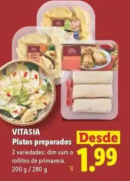 Lidl Vitasia - platos preparados oferta