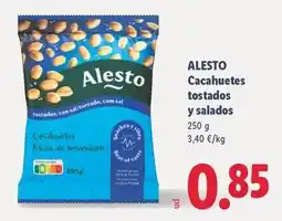 Lidl Alesto - cacahuetes tostados y salados oferta