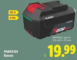 Lidl Parkside - batería oferta