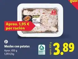 Lidl Muslos con patatas oferta