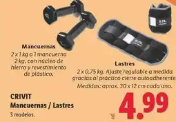 Lidl Crivit - mancuernas/ lastres oferta