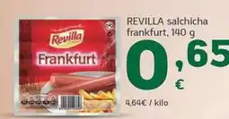 HiperDino Revilla - salchicha frankfurt oferta