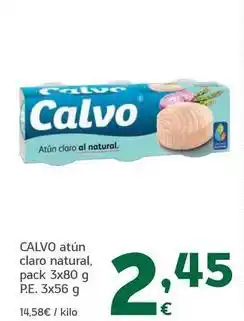 HiperDino Calvo - atún claro natural oferta