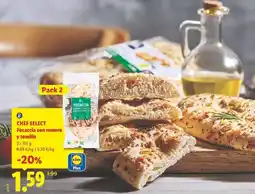 Lidl Chef select - fecaccia con omnera y tamillo oferta