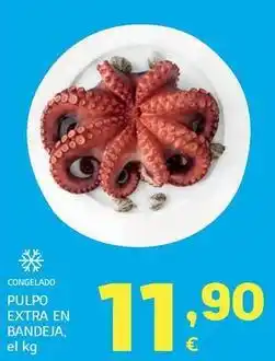 HiperDino Pulpo extra en bandeja oferta