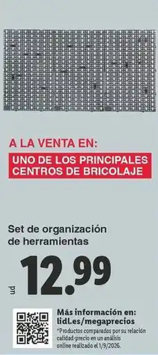 Lidl Set de organizacion de herramientas oferta