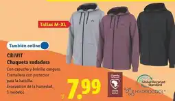 Lidl Crivit - chaqueta sudadera oferta