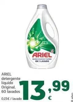 HiperDino Ariel - detergente liquido original oferta