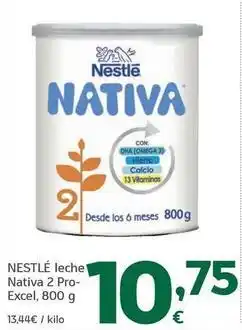 HiperDino Nestlé - leche nativa 2 pro-excel oferta