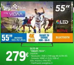 E.Leclerc Smart-tech - qled 4k smart 55qv02k oferta