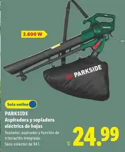 Lidl Parkside - aspiradora y sopladora eléctrica de hojas oferta