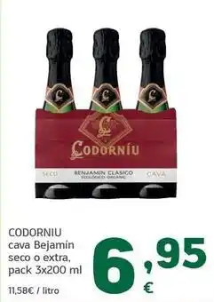 HiperDino Codorniu - cava bejamin seco o extra oferta
