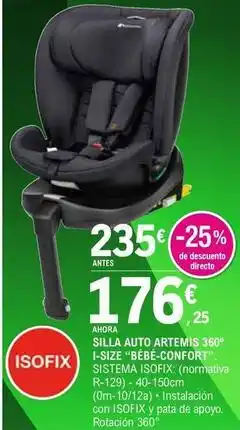 E.Leclerc Bébé-confort - silla auto artémis 360° i-size oferta