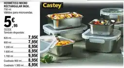 E.Leclerc Hermético micro rectangular inox oferta