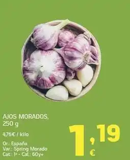 HiperDino España - ajos morados oferta