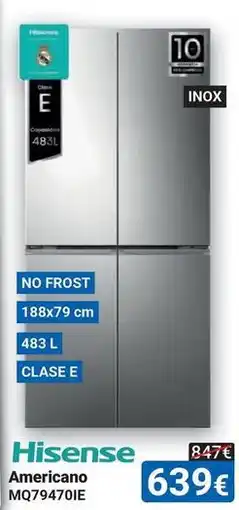 Centro Hogar Sanchez Hisense - americano mq797470ie oferta